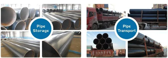 Carbon Steel LSAW ERW API 5CT X52 X60 ASTM A106b/ API5l/API 5CT 8&quot;-60&quot; X52 X65 X70 X80 Black Carbon Ms Mild Welded Casing LSAW Carbon Steel Pipe