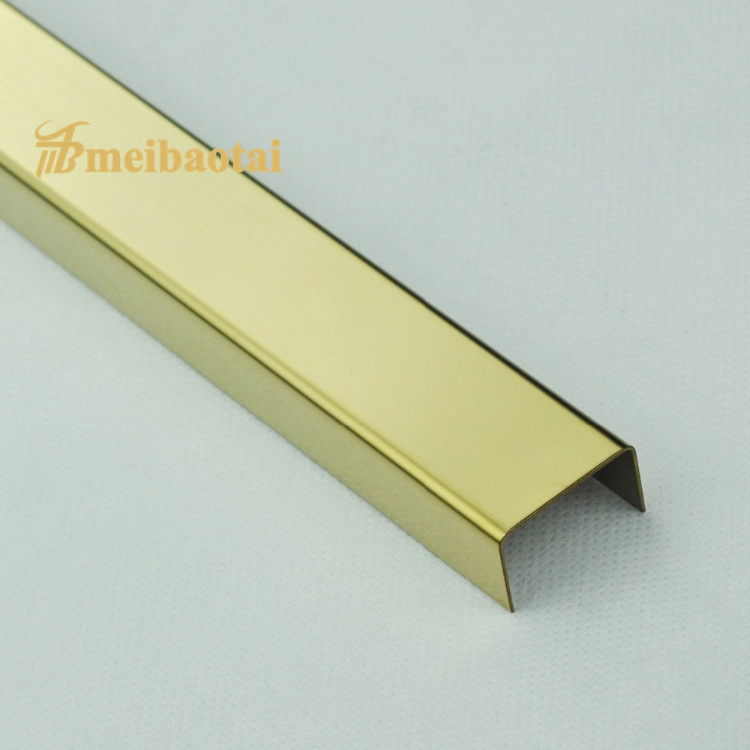 Grade 304 Hairline&Mirror Finish 0.65mm Thickness Stainless Steel Profile
