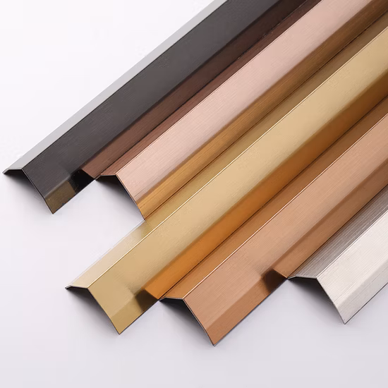 Grade 304 Hairline&Mirror Finish 0.65mm Thickness Stainless Steel Profile